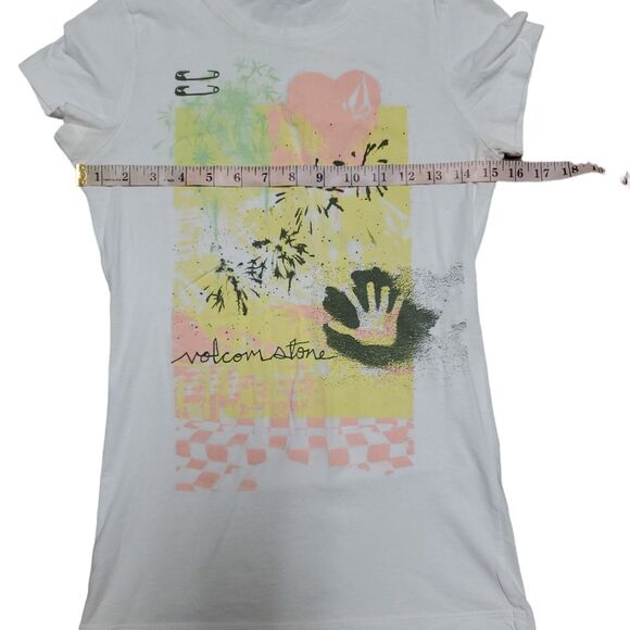 Vintage y2k 2000s Volcom Womens Punk Emo Skater Tee Shirt - Picture 4 of 6